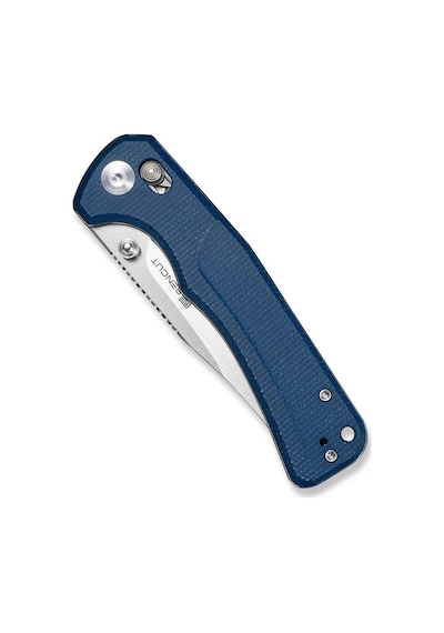 Sencut Slybolt Blue Canvas Micarta Handle Satin Finished 9cr18mov Blade Kamp Çakı Mavi