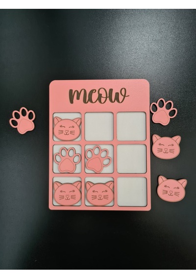 Ahşap Eğitici Öğretici Eğlenceli Tic Tac Toe Oyunu