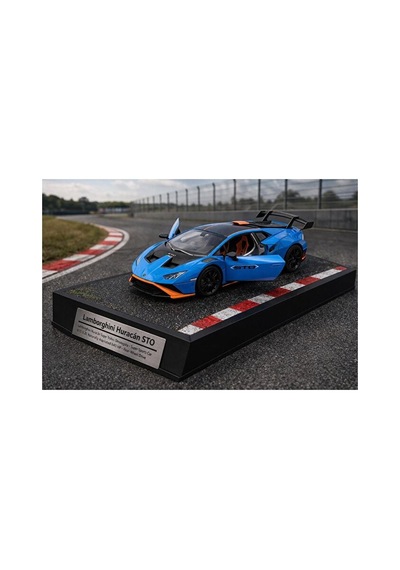 Lamborghini Huracan Sto Diecast Model Araba Açılan Kapılar Mavi 1:32 Lamborghini Sto Model Araba