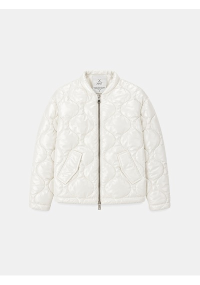 Beyaz Formunu Koruyan Oversize Mont 290495