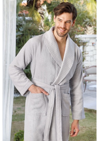 Camellia Happy Set Bornoz Takımı Gri-pembe Pembe - Gri