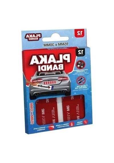 Vhb Çift Taraflı Yapıştırma Bandı, 3m Plakalık Yapıştırıcı, 12 Adet 0,13mm X 48mm X 25mt