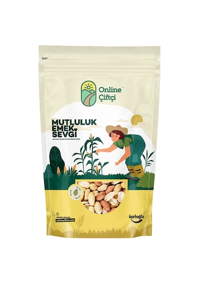 Online Çiftçi Tuzsuz Kavrulmuş Yer Fıstığı 1 KG