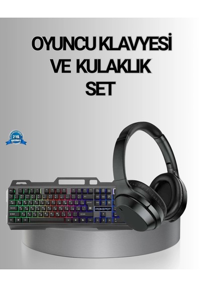 Znv Zenvia Mey İthalat Işıklı Klavye Mouse Ve Bluetooth Kulaklık Seti Türkçe Q Usb Znv2025 Cmn