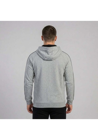Grimelanj Joma Erkek Günlük Kapşonlu Sweatshırt Full Zip Poly.corner 4241302 Gri