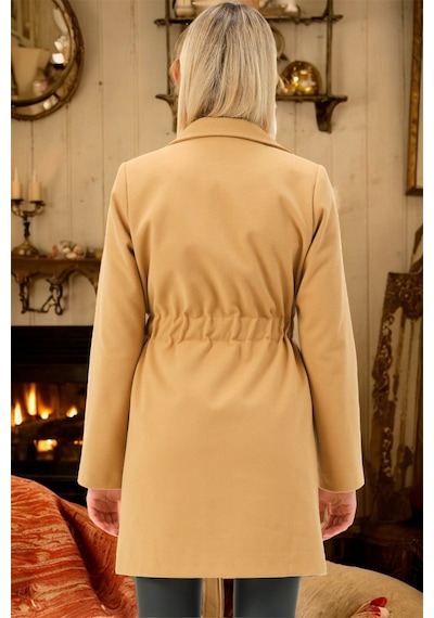 Z6778 Dewberry Bayan Kaban-düz Camel Düz Camel
