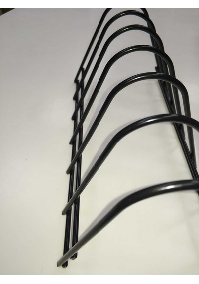 6 Bölmeli Siyah Tabak Organi Metal Siyah Diğer