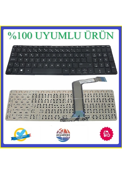 HP Uyumlu Pavilion 15-P200 Touch Klavye Siyah Tr N11.24346