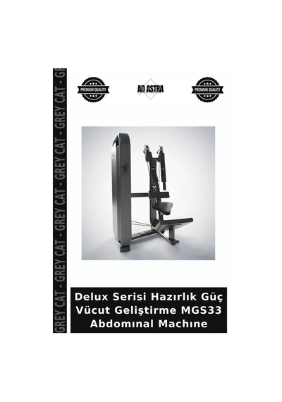Delux Serisi Hazırlık Güç Vücut Geliştirme Mgs33 Abdomınal Machıne