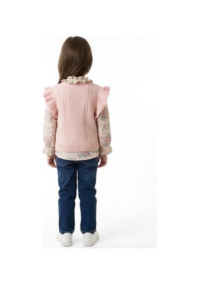 Xo Kids Kız Çocuk 3lu Alt Üst Takım 3-7 Yaş 4774 Pembe
