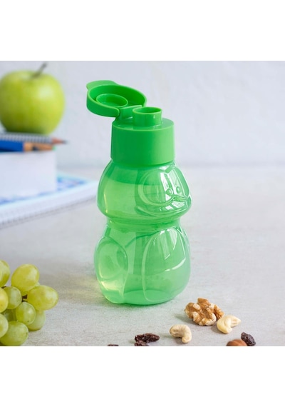 Tupperware Eco Aslan & Kurbağa  Şişe 350 ML Yeşil