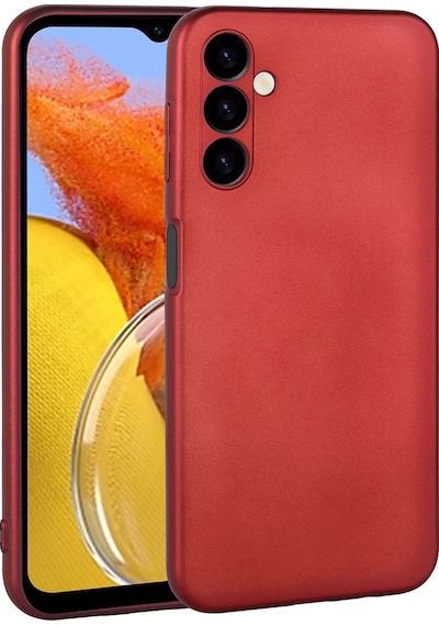 Zore Galaxy Uyumlu M14 Kılıf Premier Silikon Kapak - Kırmızı Kirmizi