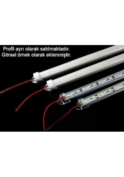 12 Volt Bantlı 5730 Ledli Led Bar Alüminyum Çubuk Led 72 Ledli Amber Sarı 100cm 12v