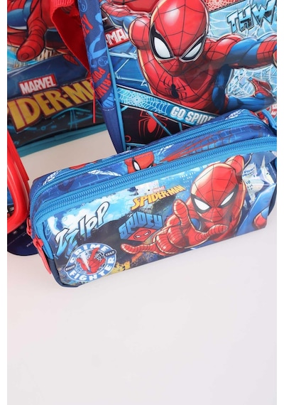 Lisanslı Spıderman Okul,beslenme Ve Kalem Çantası İle 2 Katlı Beslenme Kabı/lunch Box Seti Diğer