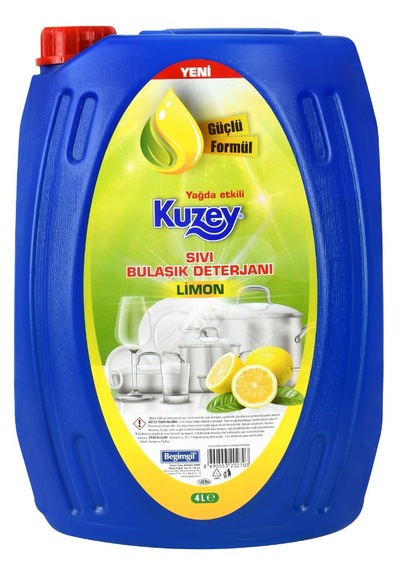 Kuzey Sıvı Bulaşık Deterjanı Limon Ekstra 4 Lt