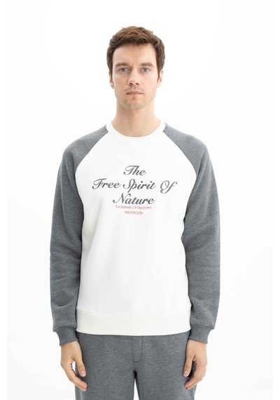AR-MA Arma Erkek Regular Fit Baskı Yazılı Bisiklet Yaka Sweatshirt 001