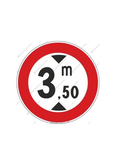 Yüksekliği 3,50 cm den Fazla Olan Araç Giremez
