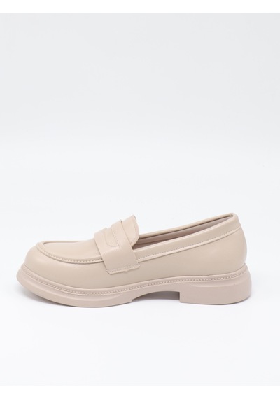 Nesilshoes Nesil Shoes Dvm 2530 Bej Maskulen Kadın Loafer