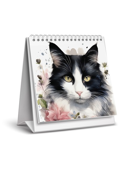 2026 Kedi Color Masa Takvimi-16x15 Cm