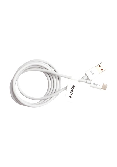 Eco-act Beyaz Usb-a-c Kablo 1.2 M, 66 W Hızlı Şarj, Dayanıklı Plastik Yapı