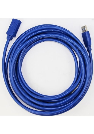 5 Metre USB 3.0 Dişi - Erkek Usb Uzatma Uzatıcı Ara Ek HDD Kablo