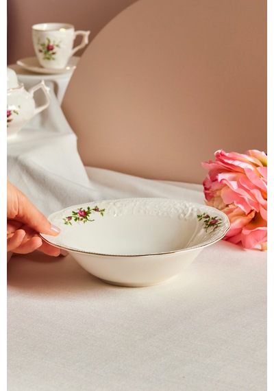 Karaca Vintage Rose Salata Kasesi 23 Cm Çok Renkli
