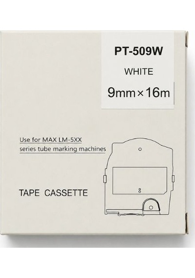 Max Lm-tp509w / Pt-509w Etiket Bant Kaseti Letawın Lm-550a Uyumlu 16m Beyaz