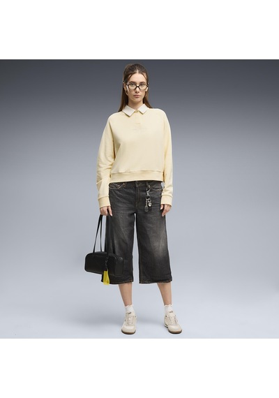 Puma Class Polo Kadın Bej Günlük Stil Sweatshirt 69582188
