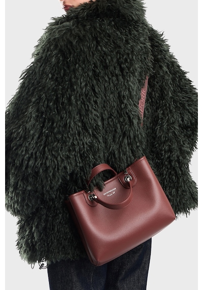 Emporio Armani Logolu Çıkarılabilir Askılı Çanta Kadın Çanta Ew000361 Af12036 M6453 Bordo