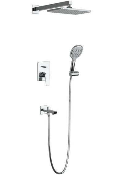 Adell Azure Elegant Ankastre Duş Seti - Krom - 3 Yollu Çıkış 15690651