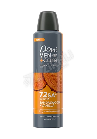 5 Adet Dove Men Sandalwood & Vanilya Deodorant 150 Ml