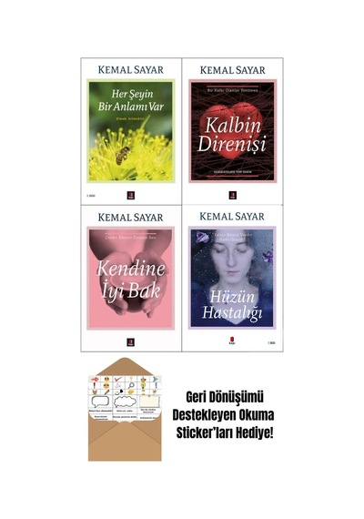 Kemal Sayar 4 Kitap Set Kendine İyi Bak + Okuma Sticker'ları