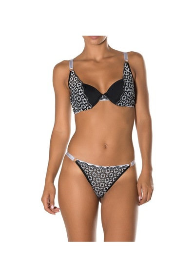 Doremi Violet Push-Up Dolgulu Dantel Detaylı Sütyen Takım