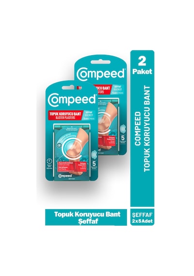 Compeed Topuk Koruyucu Bant Şeffaf 5'li 2 Paket
