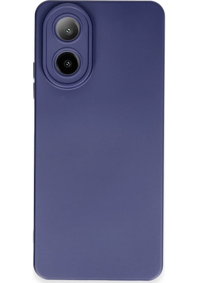 Oppo A38 Uyumlu Kılıf Nano İçi Kadife Silikon - Lacivert