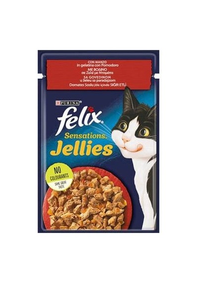 Northcity Pouch Sensation Jellies Sığır Etli Ve Domatesli Yetişkin Kedi Konservesi 85 Gr - Lezzetli Ve Besleyici Seçenek