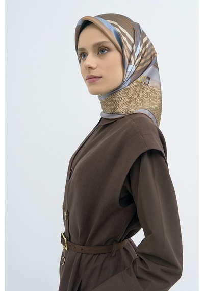 Armine Saf İpek Sura Eşarp-2026 İlkbahar-yaz- 952100d Gri