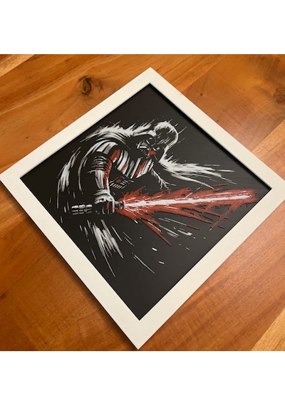 Darth Vader 3d Baskı Tablo Çerceve