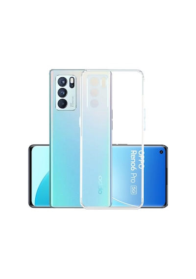 Kvy Oppo Reno 6 Kamera Korumalı Süper Silikon Kılıf