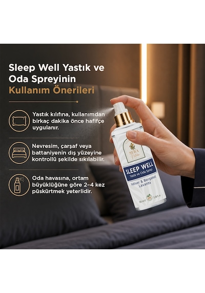 Sleep Well Aromaterapi Seti Roll-On 10 ML ve Yastık & Oda Spreyi 100 ML