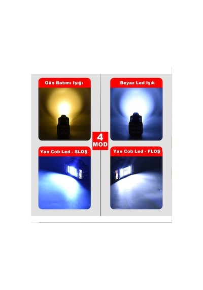 Güneş Enerjili Işıldak Solar Şarjlı 25w Aydınlatma Cihazı 4 Mod K