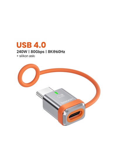 240w Usb 4.0 Tam Fonksiyonlu Adaptör 80gbps Yüksek Hızlı Veri Aktarımı 16k/8k 60hz Görüntü Desteği 85279906