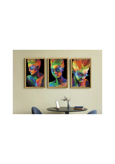 3 Parça Çerçeve Görünümlü Mdf Tablo Seti Dijital Boyama Avatar Kadın Bahar Renkleri Neon - 711987521 Diğer 3 Parça Çerçeve Görünümlü Mdf Tablo Seti Dijital Boyama Avatar Kadın Bahar Renkleri Neon - 711987521 Diğer