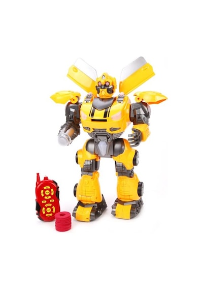 Mega Büyük Oyuncak Uzaktan Kumandalı Sünger Atan Işıklı Sesli Transformers Dev Robot Bumble