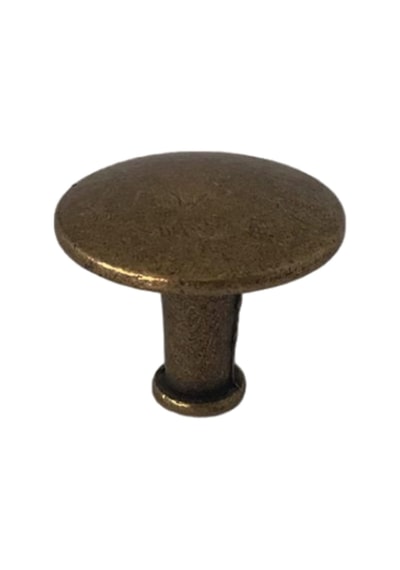 Düz Düğme Antik Sarı Kulp Mobilya Çekmece Dolap Kapak Kulbu Metal Kulp Aksesuarları Vidalı