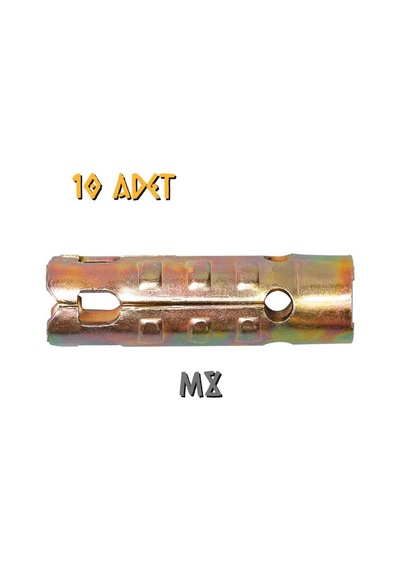 Made S Tipi Çekmeli Çelik Dübel M8 - 10 Adet