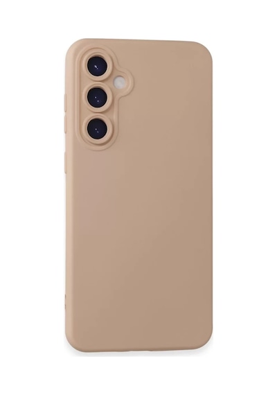 Samsung Uyumlu Galaxy S24 Uyumlu Kılıf Nano İçi Kadife Silikon - Pudra