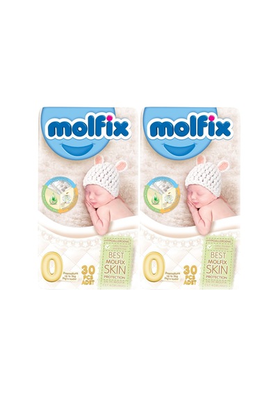 Molfix Prematüre Bebek Bezi 0 Numara Ekonomik 60 Adet 2'li