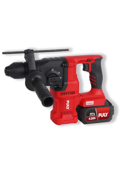 Puly Professional BLMD-323 20V 2.8J Kömürsüz Akülü Kırıcı Delici Sds Plus 26MM 2x4.0AH Akü Şarj Cihazı ve Pulybox Çanta