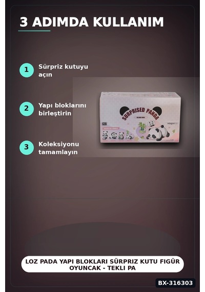 Loz Pada Yapı Blokları Sürpriz Kutu Figür Oyuncak - Tekli Paket 1 Adet Bx-316303
